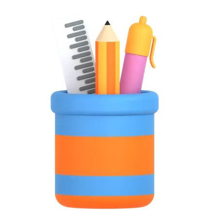 Stationery Jar  3D Icon