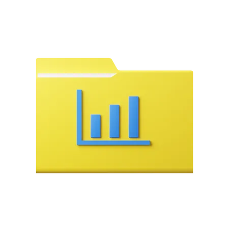 Statistic Folder  3D Icon
