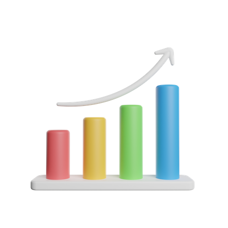 Statistic Growth  3D Icon