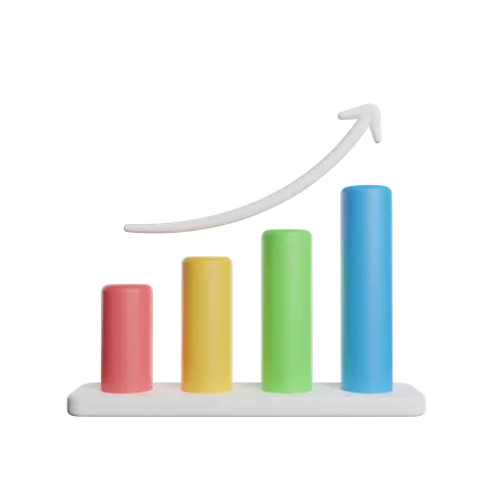 Statistic Growth  3D Icon