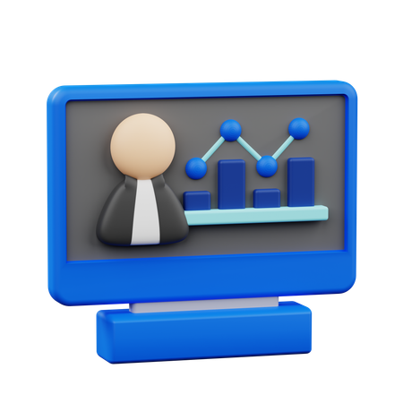 Statistic News  3D Icon