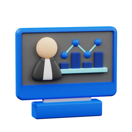 Statistic News  3D Icon