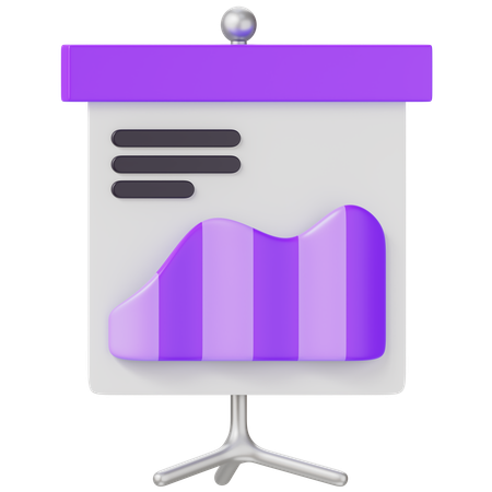 Statistic Presentation  3D Icon