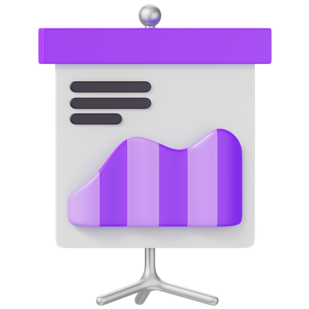 Statistic Presentation  3D Icon
