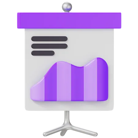 Statistic Presentation  3D Icon