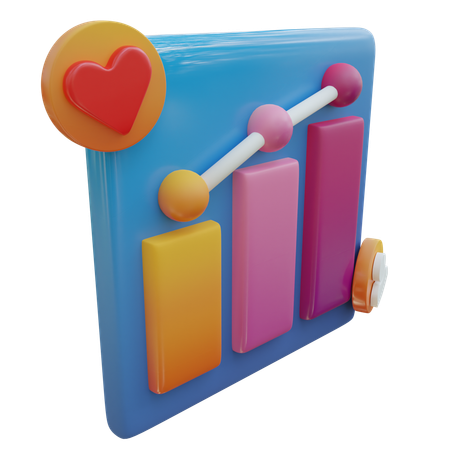 Statistic Report  3D Icon