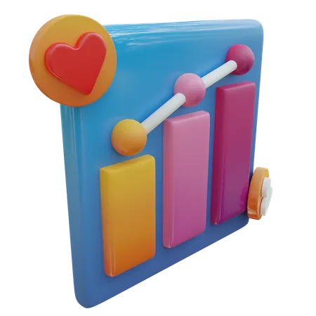 Statistic Report  3D Icon