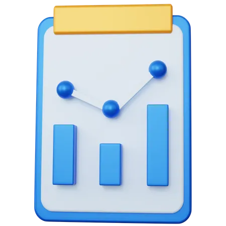 Statistical Report  3D Icon