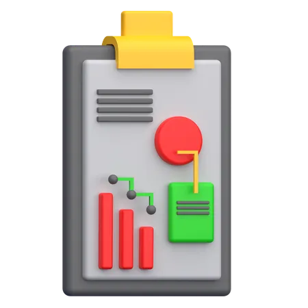 Statistical representation  3D Icon