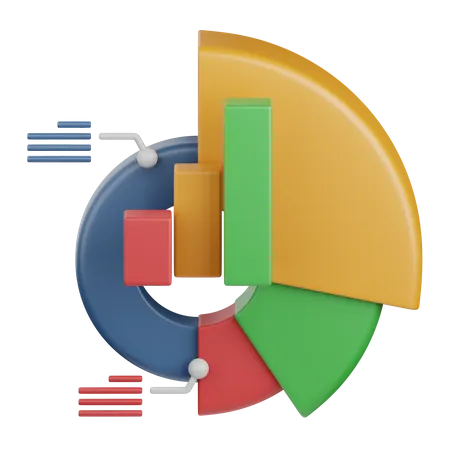 3 D Rendering Statistics Isolated Useful For Business Analytics Web Money And Finance Design 3D Icon