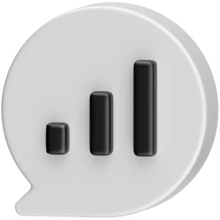 Statistics Chat  3D Icon