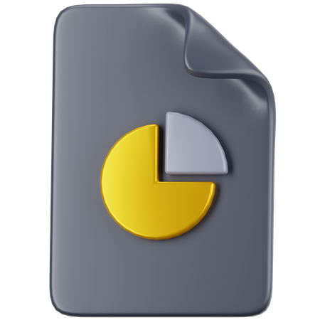 Statistics File  3D Icon