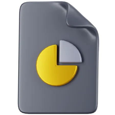 Statistics File  3D Icon