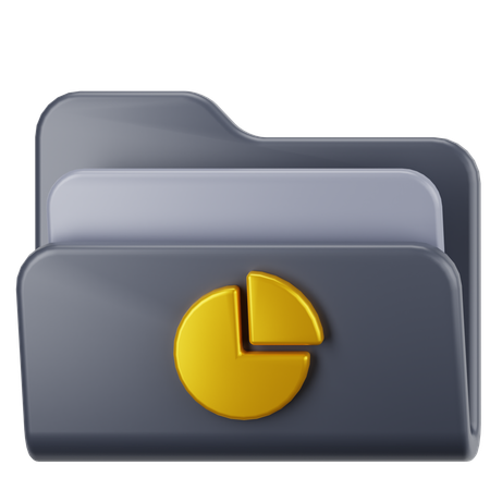 Statistics Folder  3D Icon