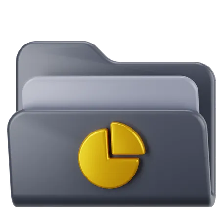 Statistics Folder  3D Icon