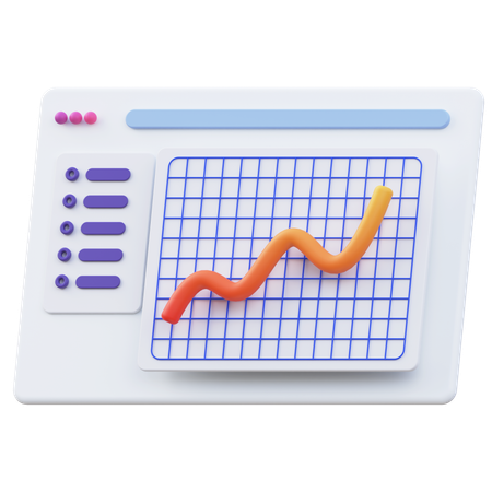 Statistics page  3D Icon