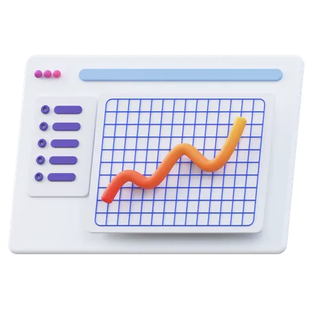 Statistics page  3D Icon