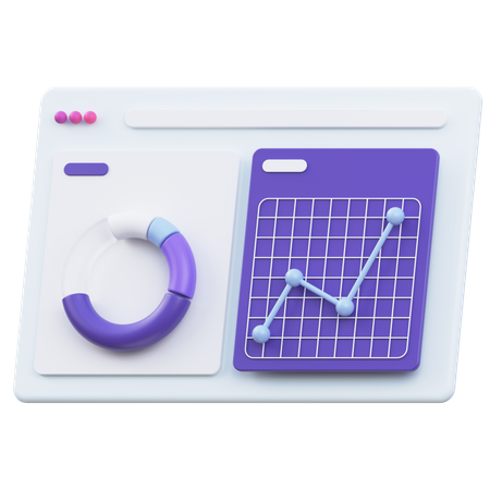 Statistics page  3D Icon