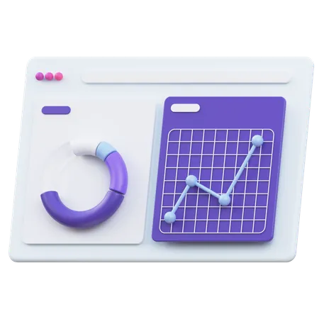 Statistics page  3D Icon