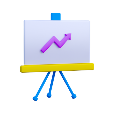 Statistics Presentation  3D Icon
