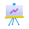 3d statistics presentation logo