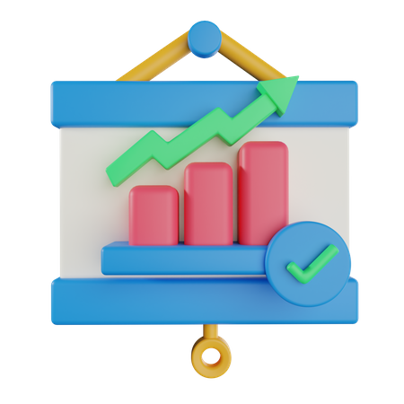 Statistikpräsentation  3D Icon