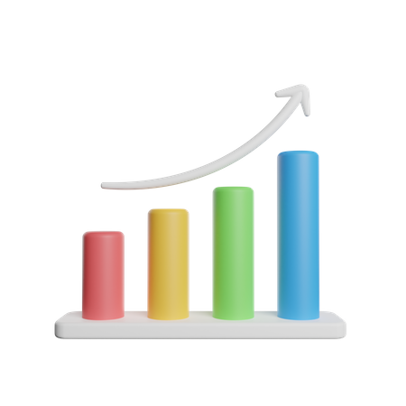 Statistik Wachstum  3D Icon