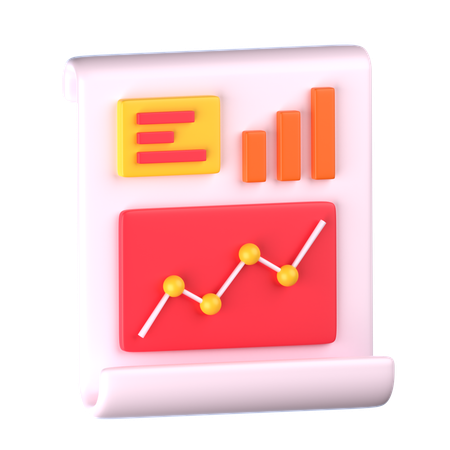 Statistikbericht  3D Icon