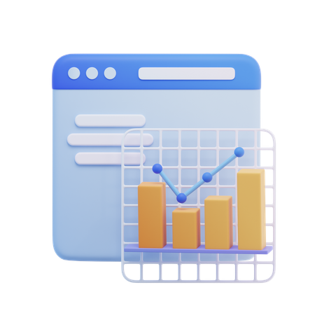 Statistique  3D Icon