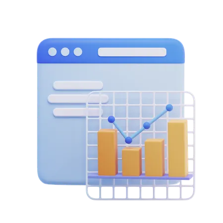 Statistique  3D Icon