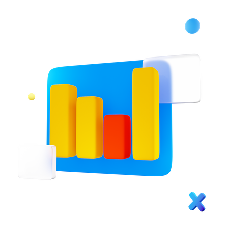 Statistique  3D Icon