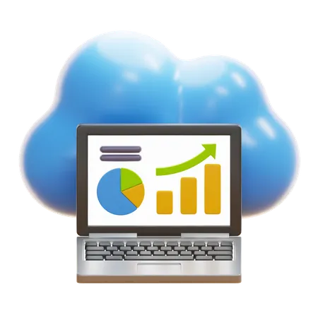 Statistique des nuages  3D Icon