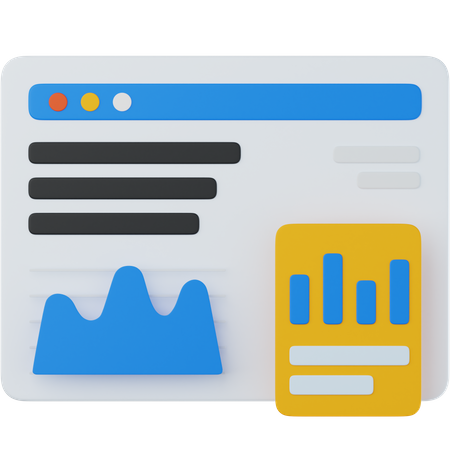 Statistique d'entreprise  3D Icon