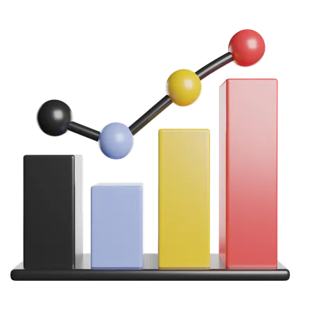 Graphique statistique  3D Icon