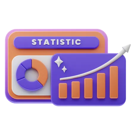 Statistique Web  3D Icon