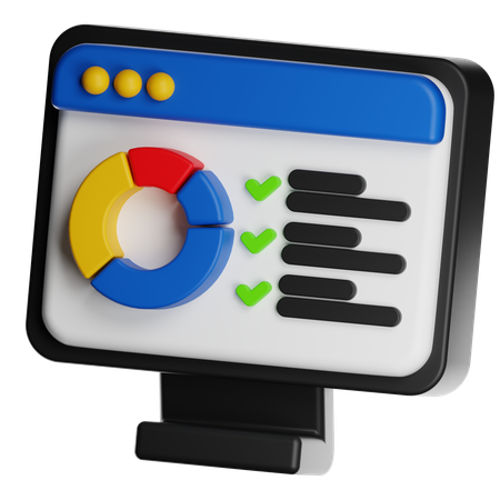 Statistiques  3D Icon