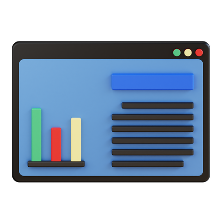 Statistiques  3D Icon