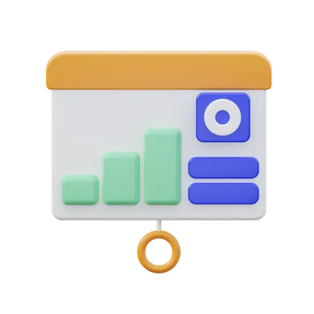 Statistiques  3D Icon