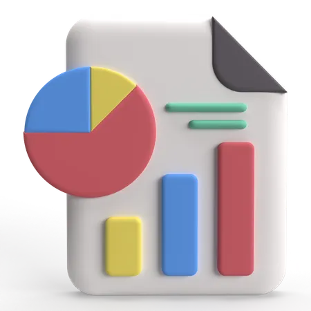 Statistiques sur les entreprises  3D Icon