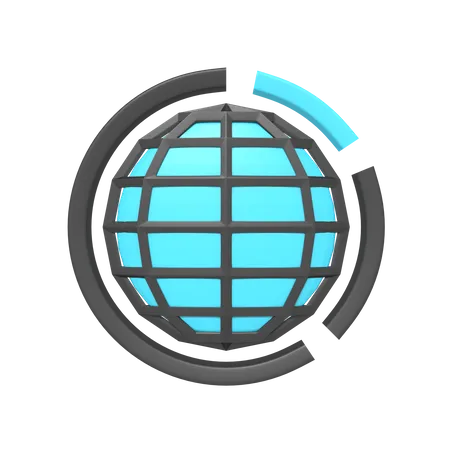 Statistiques du navigateur  3D Icon