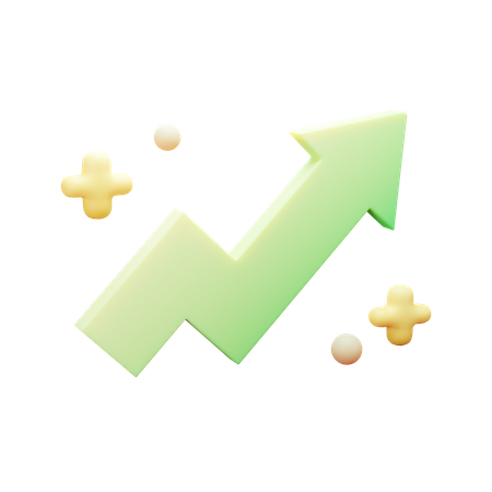 Stats up  3D Illustration