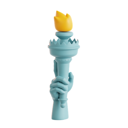 Torche de la statue de la liberté  3D Icon