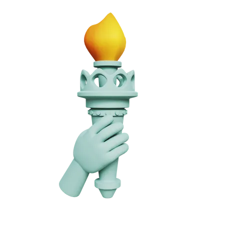 Torche De La Statue De La Liberte 3D Icon