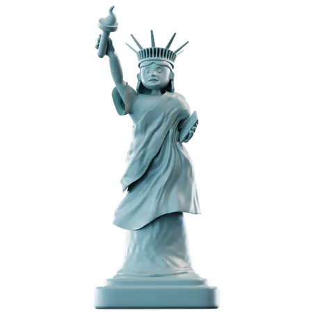 3 D Illustration Statue Of Liberty 3D Icon