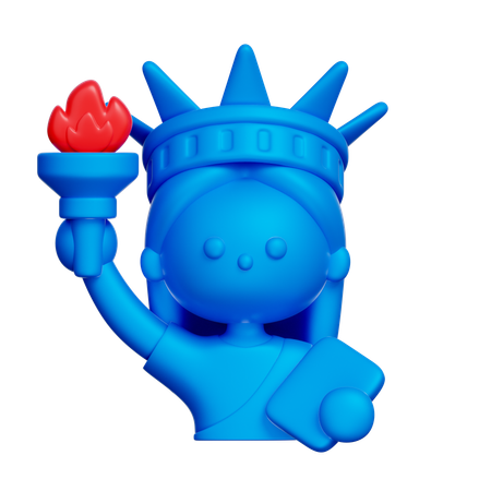 Statue Of Liberty  3D Icon