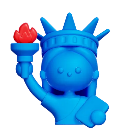 Statue Of Liberty  3D Icon