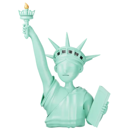 Statue Of Liberty  3D Icon