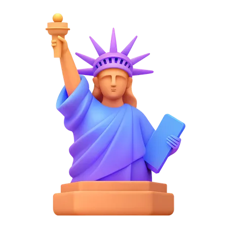 Statue of Liberty  3D Icon