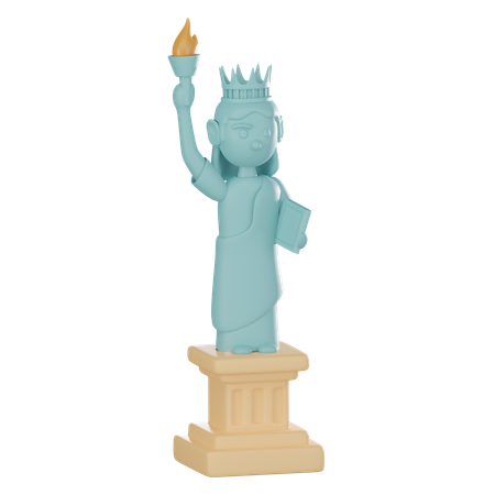 Statue Of Liberty  3D Icon