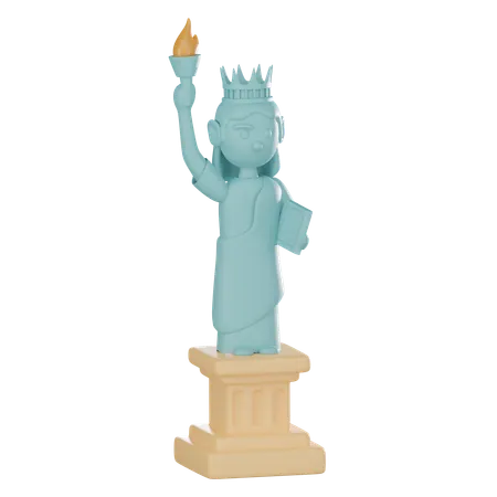 Statue Of Liberty  3D Icon